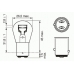Лампа 12V 21/5W, SCT 202068 (BAY15d)